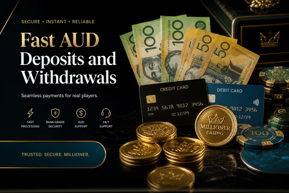 Millioner deposits and withdrawals